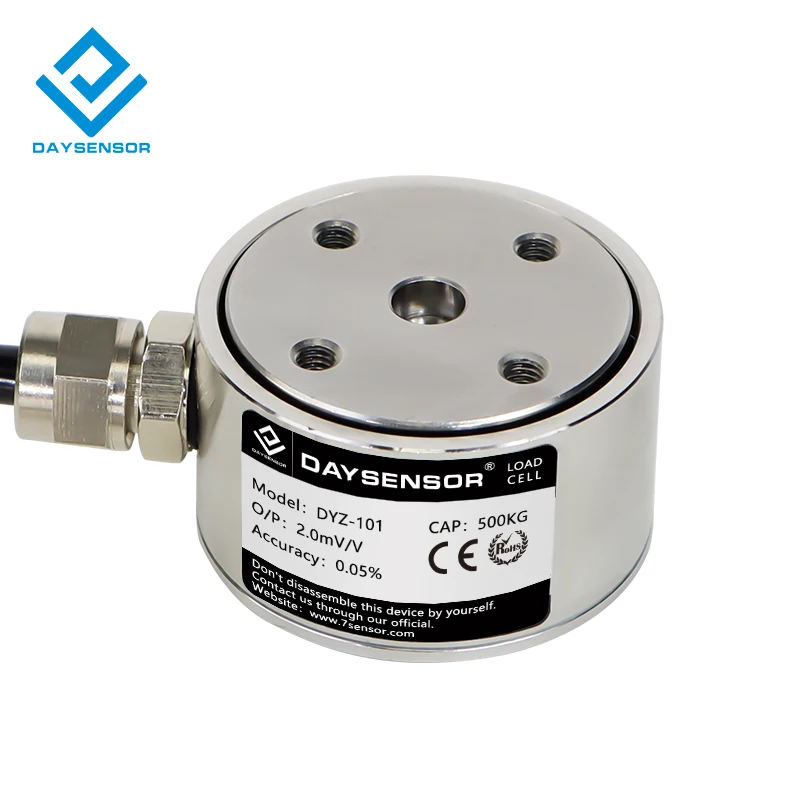 DYZ-101 Column Load Cell Force Sensor Mini Transducer Stress Tension Measuring 10KG 100KG 2000KG Pressure Pull Cylindrical Style