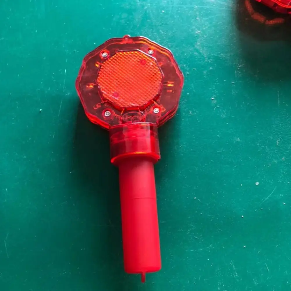 Red Plum Blossom Warning Light Safety Universal Traffic Safety Signal Beacon Portable Handheld LED Strobe Light Engineering