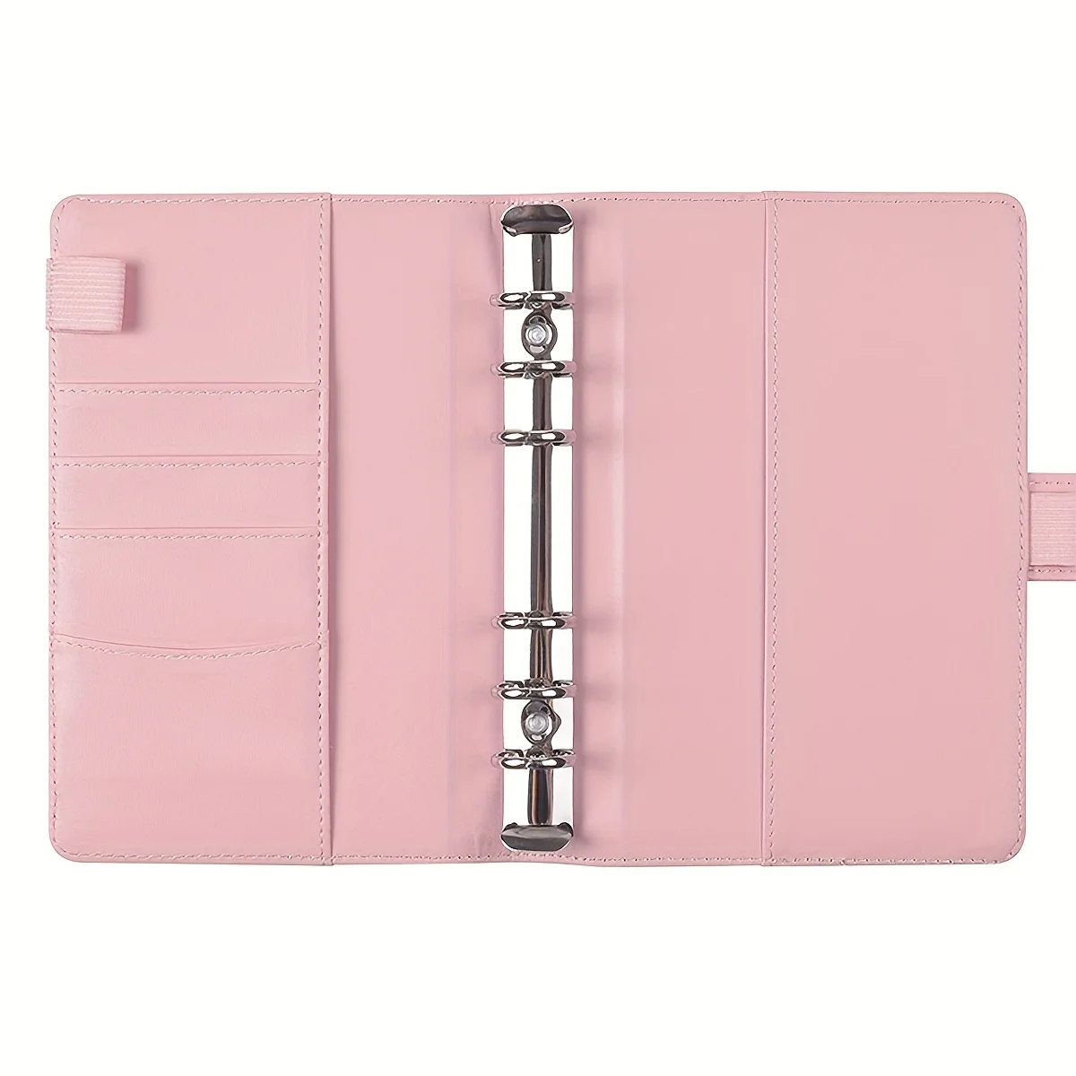 Macaron A6 Portable Budget Binder PU Leather Loose-Leaf Notebook Cash Envelope Savings Planner Money Organizer Budgeting Journal view 6