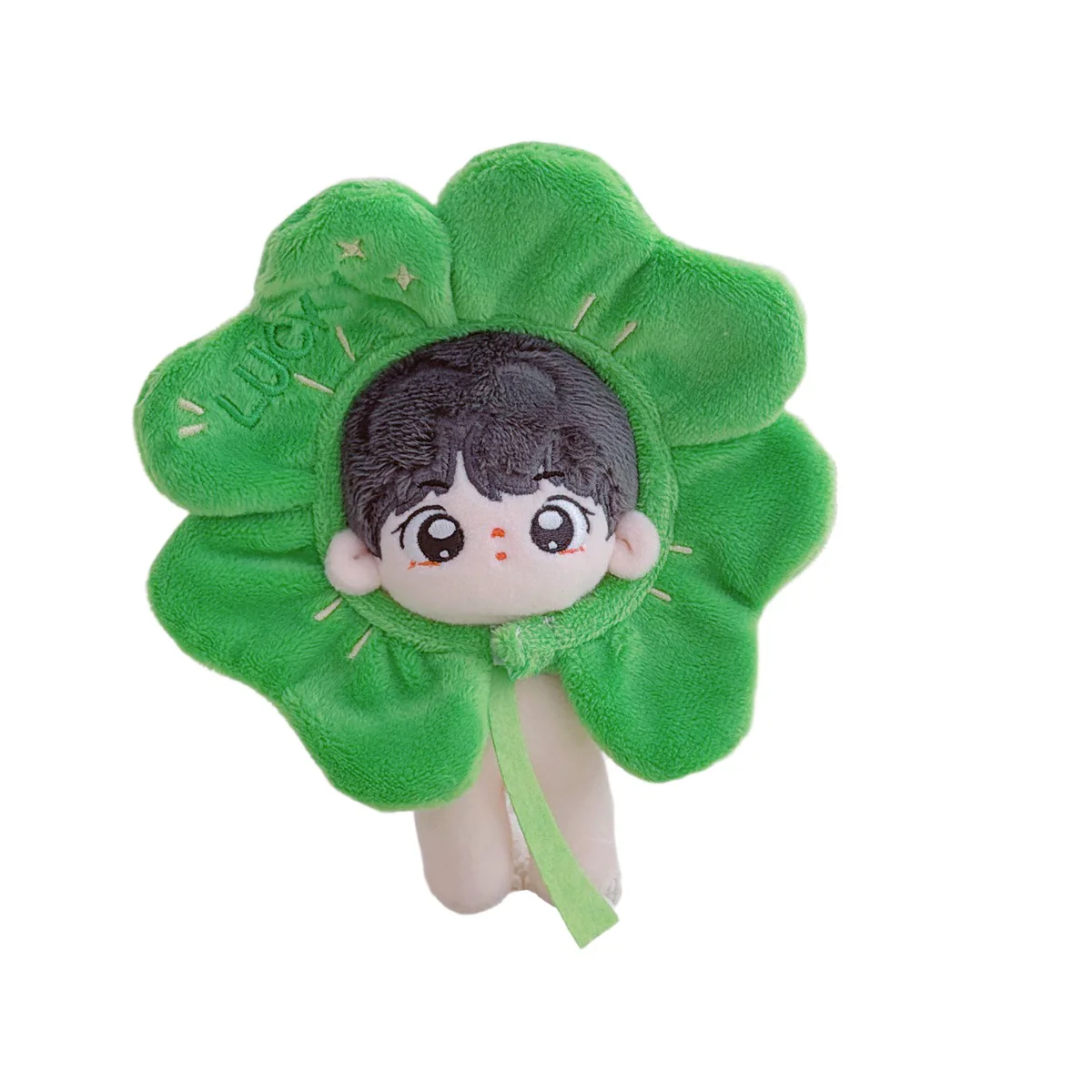 

10-17cm Kawaii Mini Idol Doll Clothes Cartoon Cute Four Leaf Clover Headband Hat Plush Doll Clothes Accessories Toys Gifts