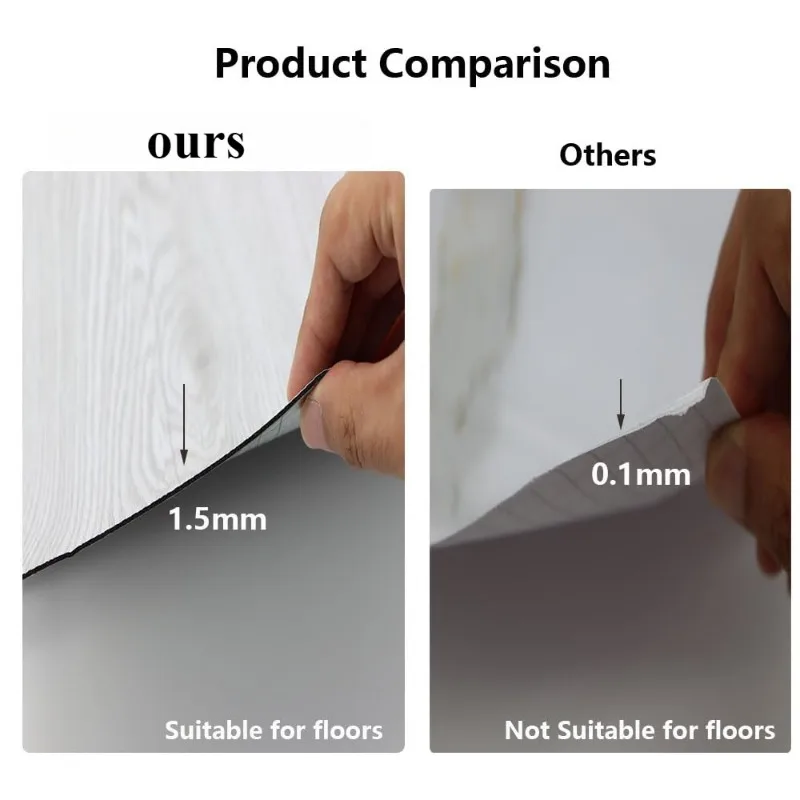 ثلاثية الأبعاد الرجعية أرضيات الفينيل لفة الخشب الحبوب صفح بلاط لينوليم رمادي البلوط المطبخ الحمام RV تأجير بلاط الأرضيات ودية #6