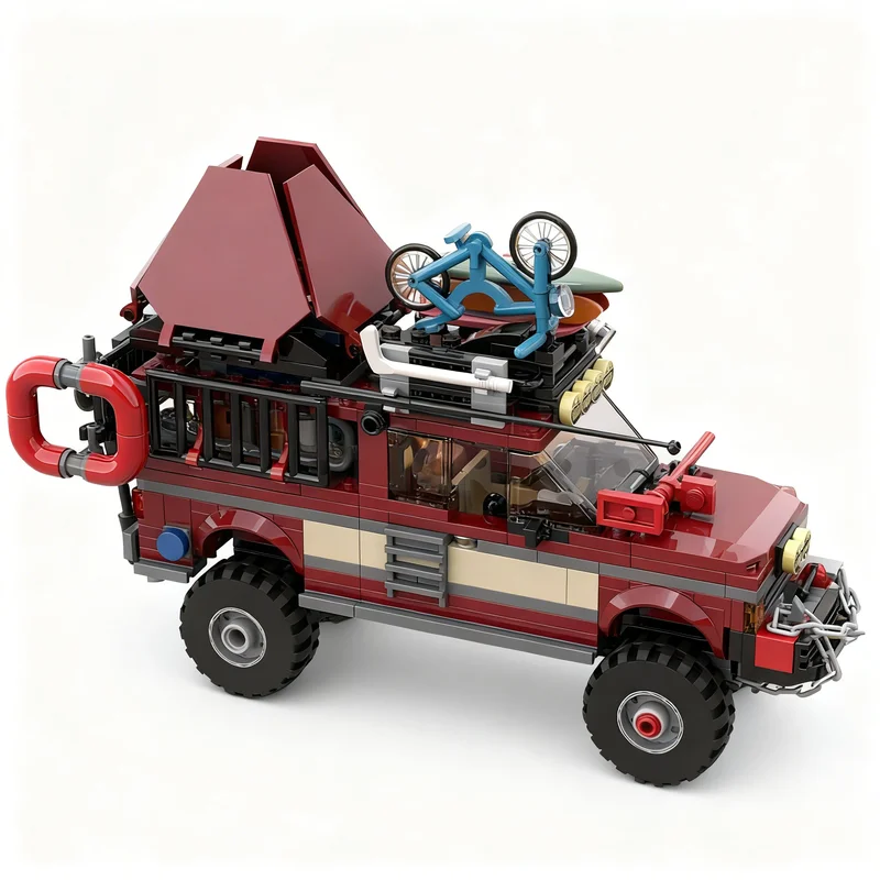 477pcs MOC City Champions Custom Fordes Ranger V.3 - The RV Model Building Blocks Construction Christmas Gifts Creative Brick