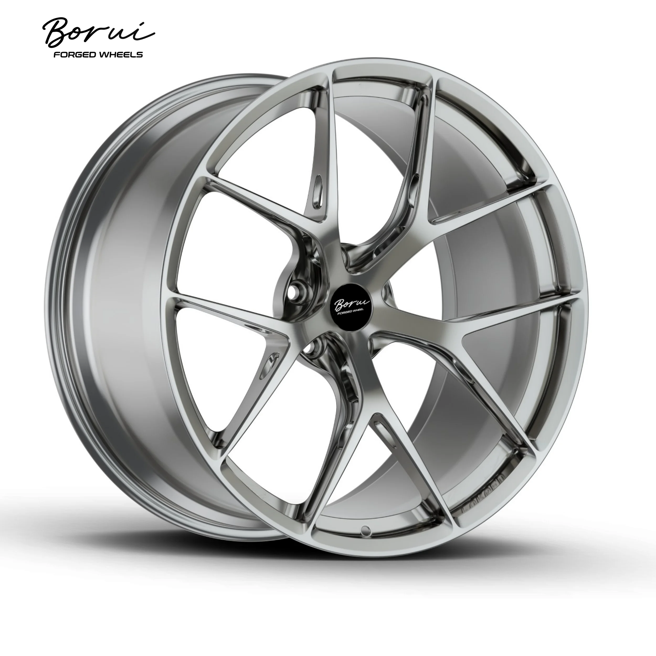 Borui Custom Forged Monoblock Wheels Rims 6061-T6 Aluminum Alloy Car Wheels 18 19 20 26 Inch Chrome Racing Luxury Wheels
