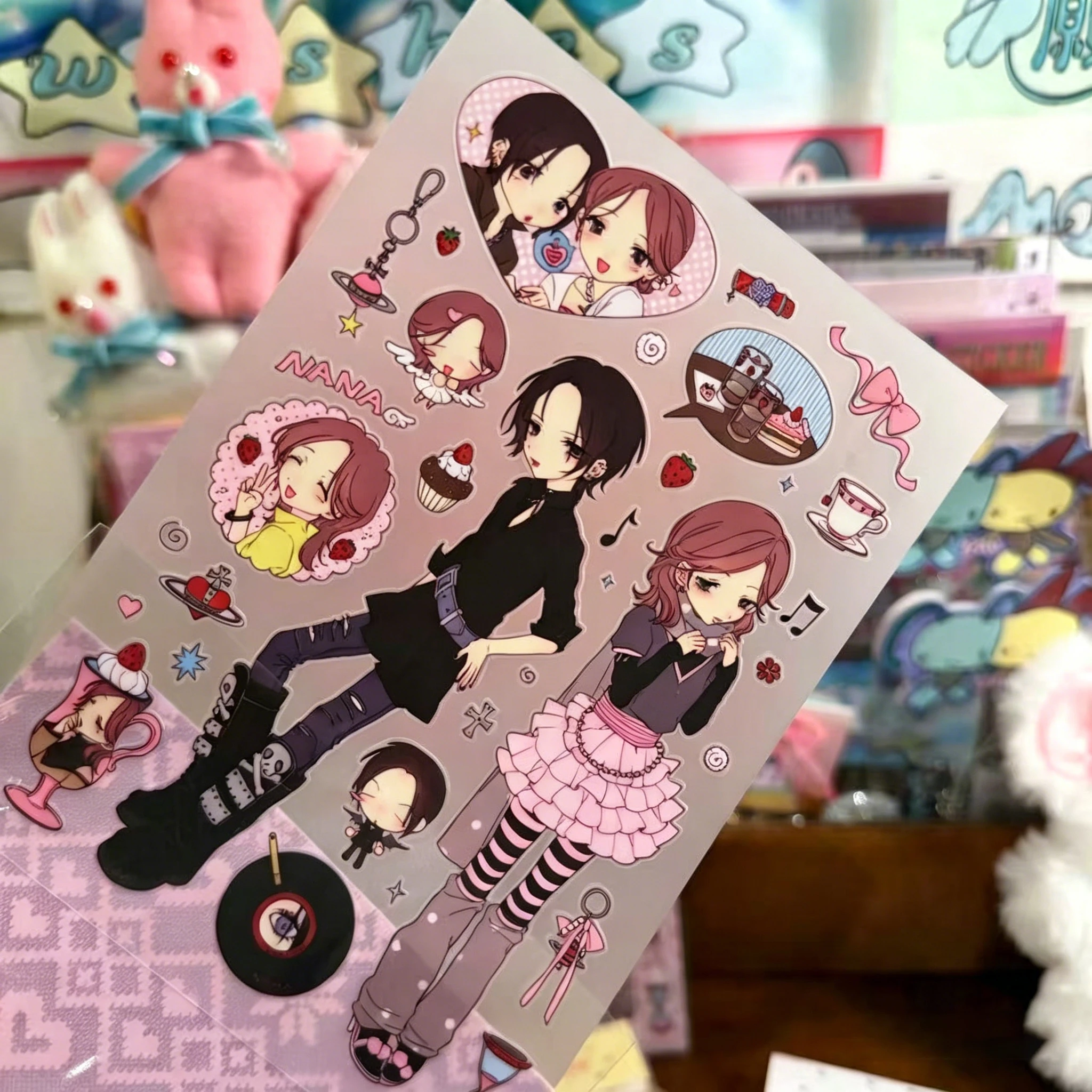 Cute Japanese-style Sticker Comic 'Another Me' Peripheral DIY Journal Stickers Cute Girl Style Ins Decoration Stickers Cute Gift