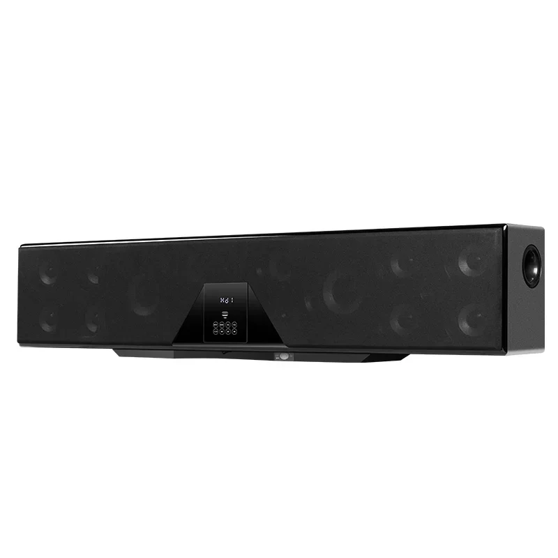 

5.1ch Wireless Home Theater System Speaker 200W Soundbar Built-in Subwoofer USB AUX Function Wood Material
