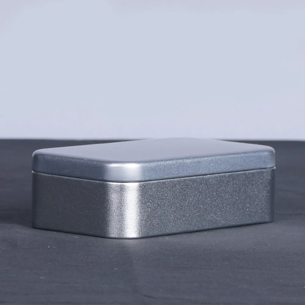 4Pcs Metal Business Card Box Tinplate Storage Containers Sealed Portable Tea Coffee Snack Sugar Nuts Cans for Travel Office Home