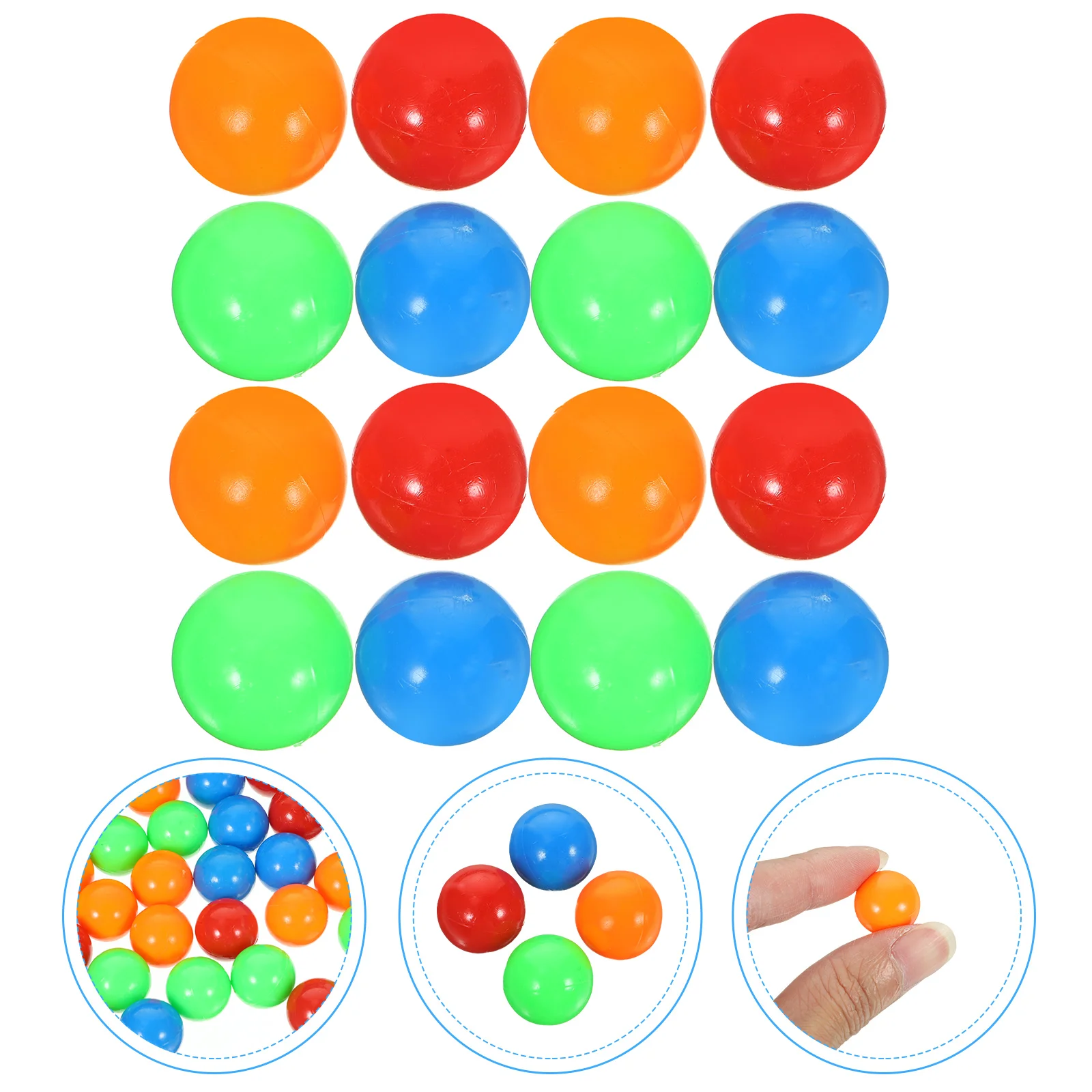 

Game Replacement Balls Toy Colorful for Pit Board Hippo Toys Beans Eating Bead Desktop
