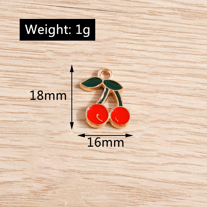 Tusember 10 قطع الفاكهة سحر لطيف الموز التفاح الكمثرى الفراولة الكرز المعلقات لصنع المجوهرات أقراط قلادة Crafts بها بنفسك الحرف