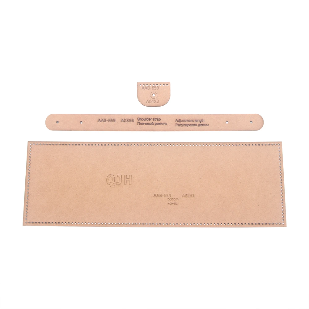 Paper Sewing Template for DIY Leather Handbag