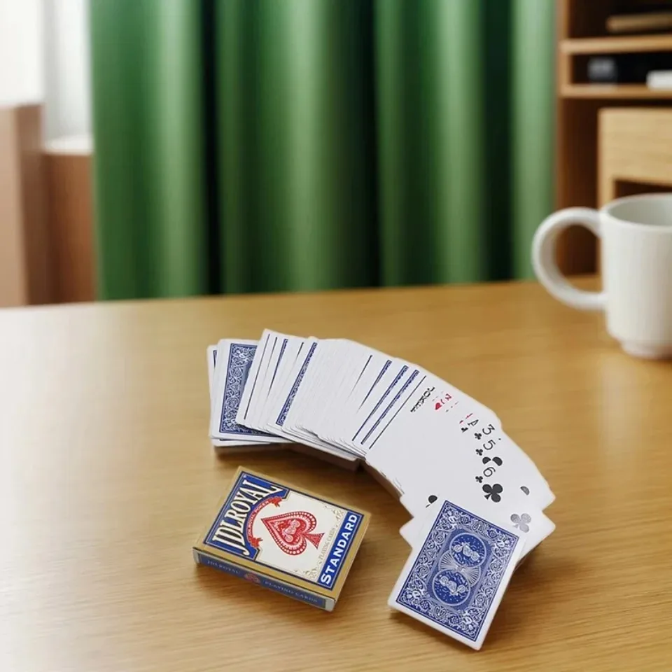 أحدث Jdlroyal بوكر أحمر/أزرق أوراق اللعب العادية القياسية مختومة الطوابق الخدع السحرية بوكر أوراق اللعب الخدع السحرية GYH