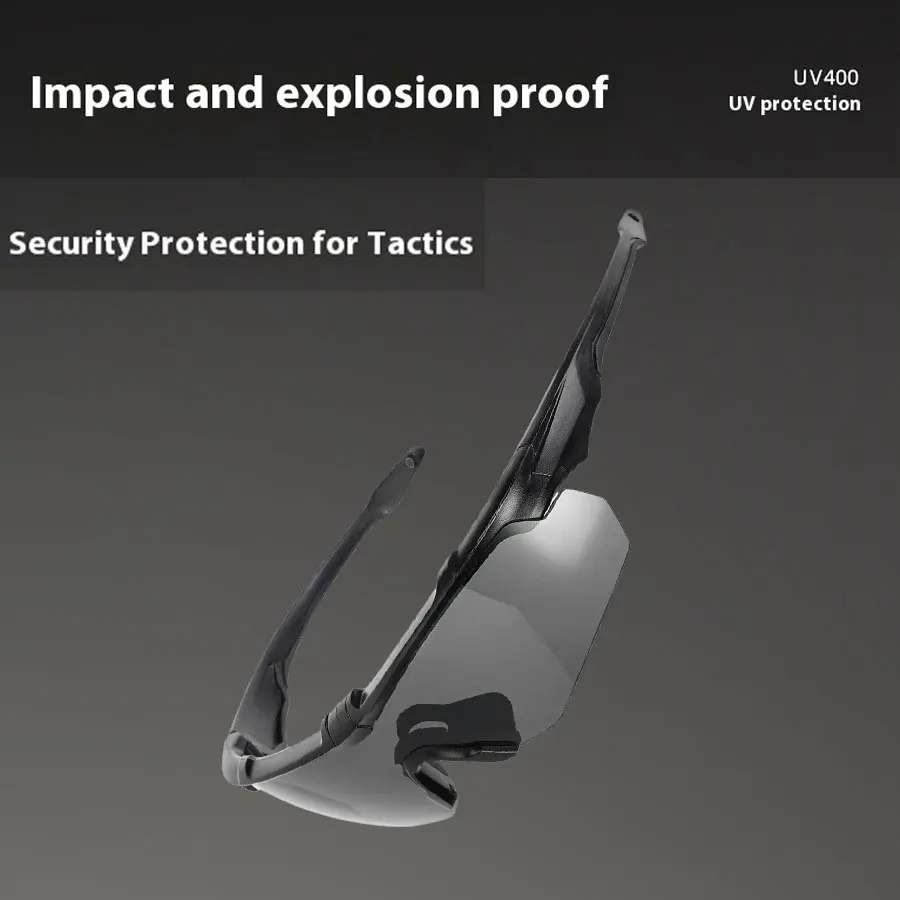 Gafas protectoras tácticas UV400 anti-viento y polvo para tiro - imagen 2