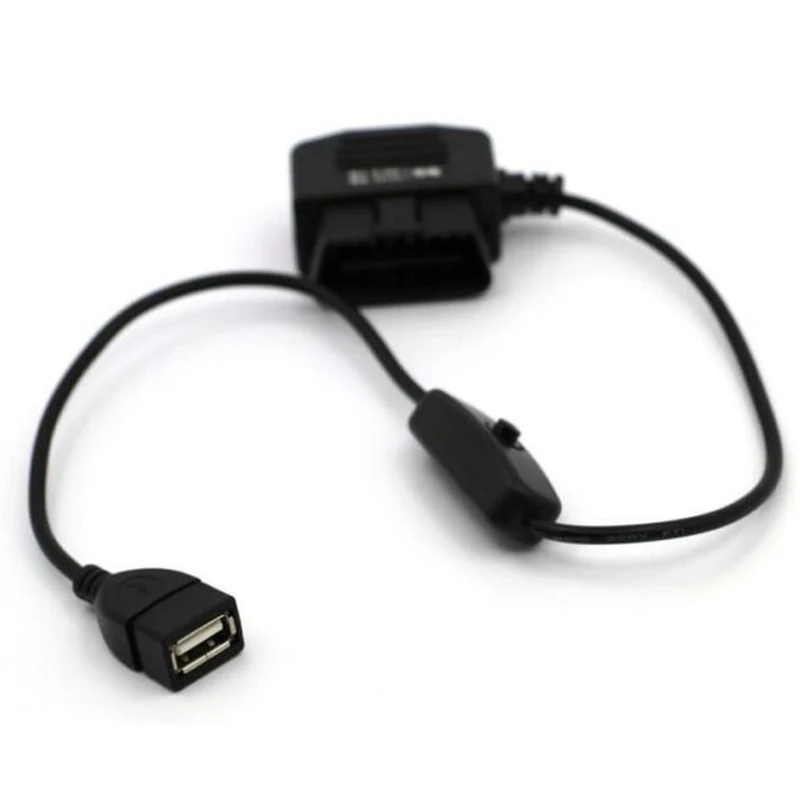 Car Power Inverter USB Female OBD Step Down Charger Adapter DC 12V-36V To 5V 2A Cable Connector Diagnostic Tool DVR GPS
