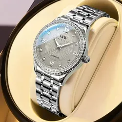 Montre femme karneval mechanische business uhr für frauen marke luxus automatische armbanduhren 50m wasserdichte damen reloj mujer