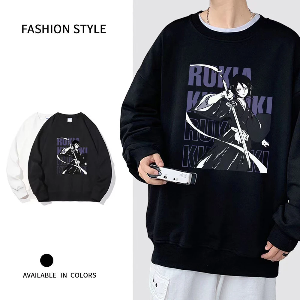 Bleach Anime Sweatshirts Oversized Men Pullover Tracksuit Women Long Sleeve Top Manga Graphic Winter Streetwear Couple Clothes