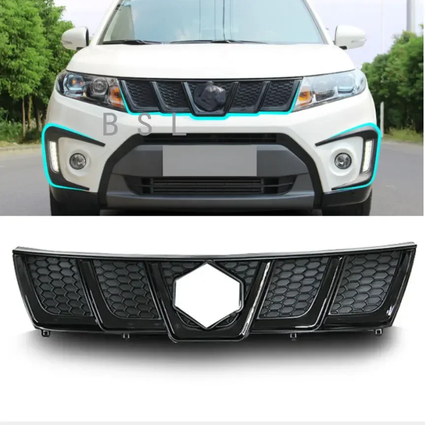 For Suzuki Vitara 2015-2020 European Car front network Grille mesh protection trim Personal decoration auto parts