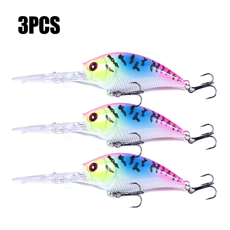 Hengjia 12,5cm 20,5g Crankbait Köder Angelköder Hecht Karpfen Angeln Künstlicher Hartköder Wobbler Crankbait Angelzubehör
