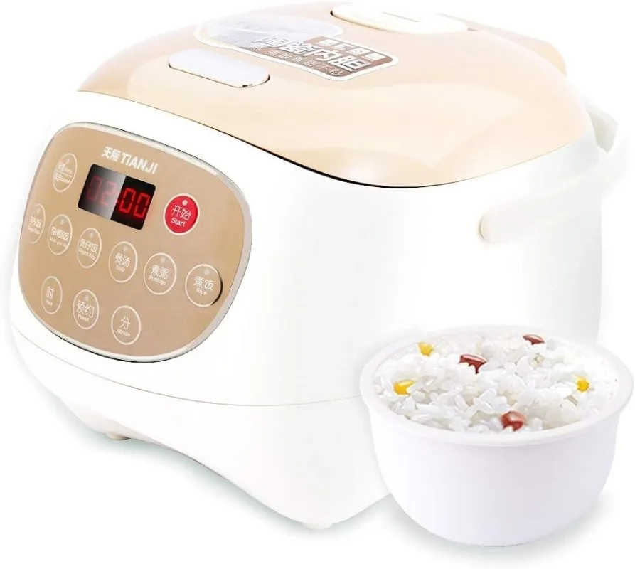 

Electric Rice Cooker w/ Ceramic Inner Pot, 6-cup(uncooked) Makes Rice,Porridge,Soup,Brown Rice,Claypot rice, Multi-grain rice,3L