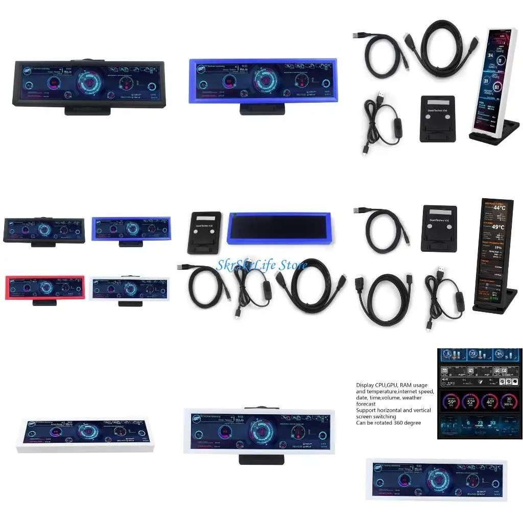 

E65E 8,8-дюймовый монитор температуры небольшого компьютера с частотой 60 Гц для памяти процессора