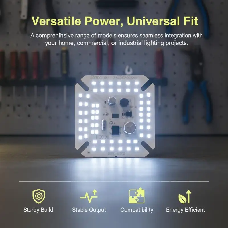 AC220V 2835 SMD LED Lamp Module Smart IC Light PCB Panel 3W-18W White 6000-6500K LED Bulb Chip
