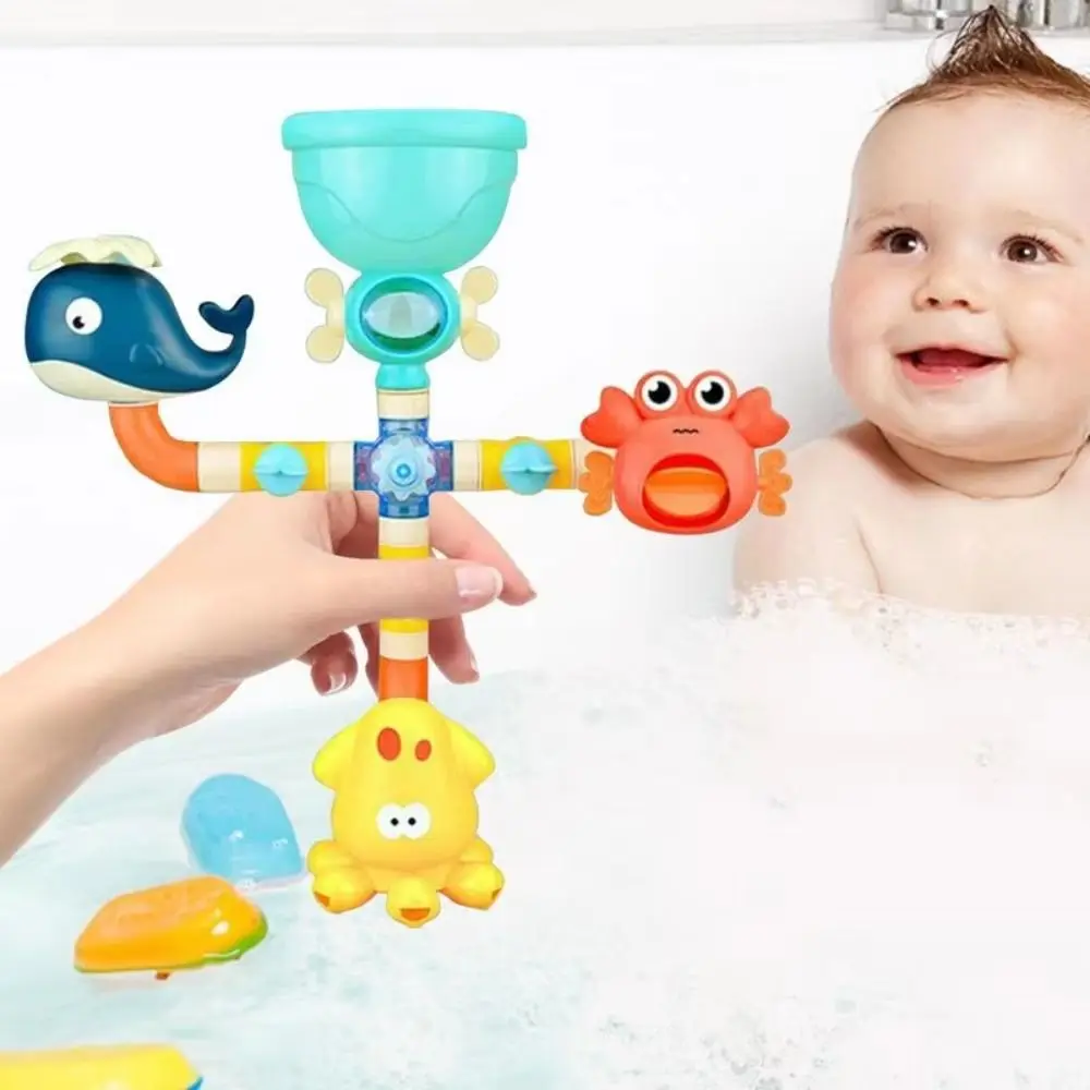 Ventosa dinossauro ovo chuveiro educacional ao ar livre universal roda de água abs corrediça água marinha oceano banho