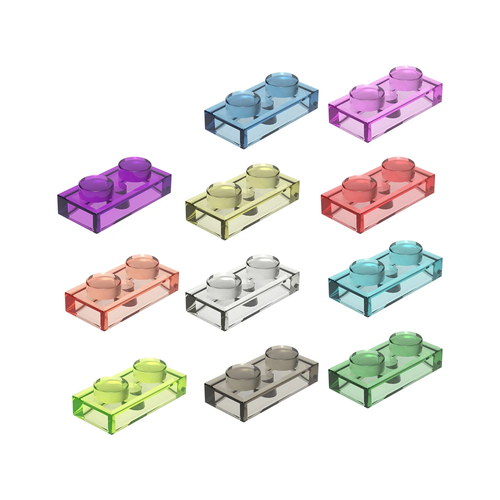 DIY Bouwstenen Dunne Figuren Bricks 1x2 Dots 11 Kleur Educatief Creatieve Maat Compatibel Met 3023 Speelgoed voor Kinderen