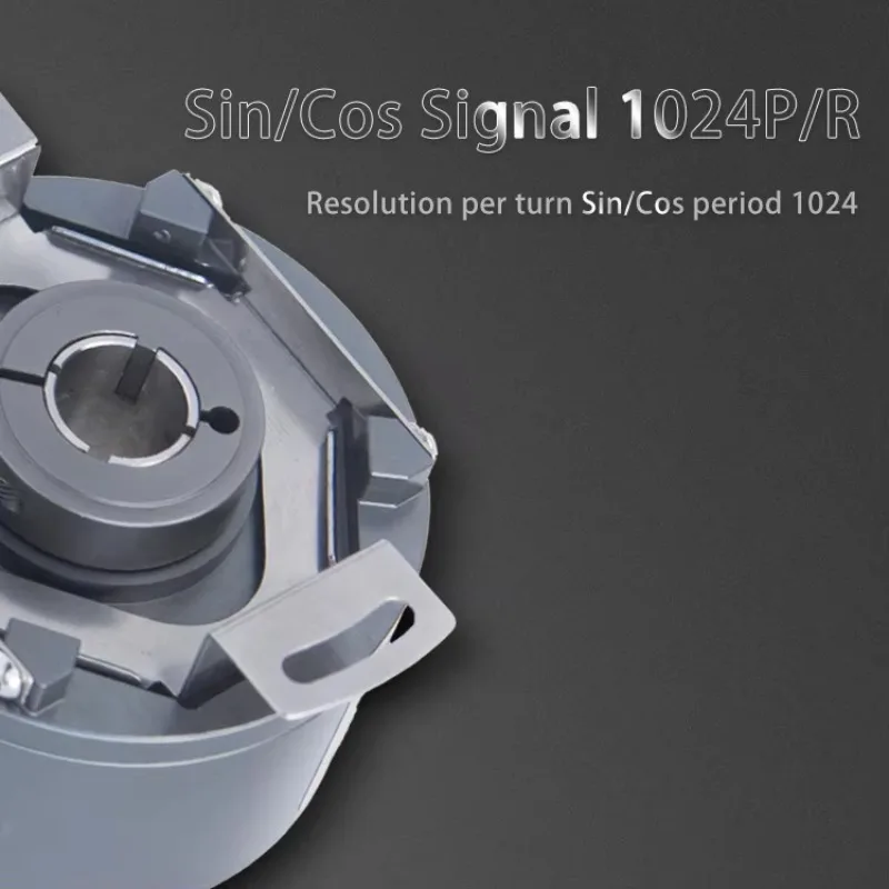 Non-contact Photoelectric 1VPP SIN/COS Optical Encoder Resolution 1024/2048ppr IP65 Hollow Shaft KS60 Elevator Encoder