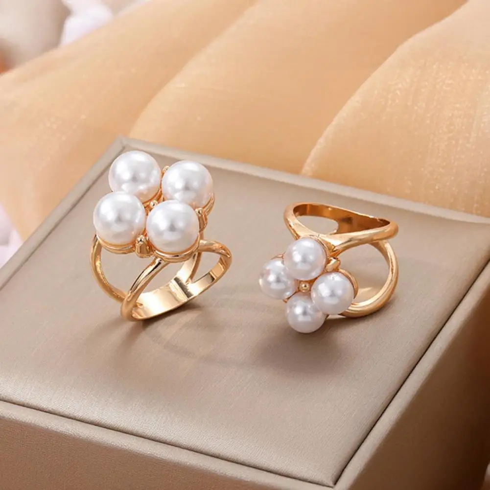 

4Pcs X Shape Scarf Rings Camellia Faux Pearl Scarf Clips Metal Scarfs Clasp Holder Buckles for for Women Silk Scarves Shirts