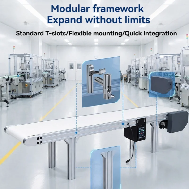 Desktop Small Conveyor, Desktop Automation Equipment, Assembly Line, Visual Laser Engraving Conveyor, Conveyor Line
