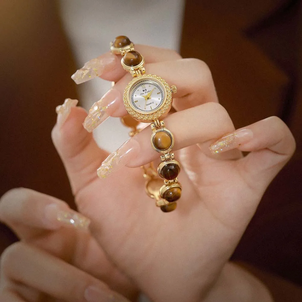 Luxury Women Watches Natural Color Jade Bracelet High Quality Quartz Women's Wristwatch Fashion Dress Watch Gifts 2025 NEW