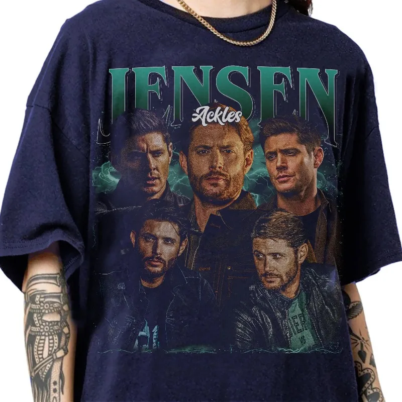 Limited Jensen Ackles 90s Bootleg Vintage T-Shirt, Jensen Ackles Streetwear Classic Tee Jensen Ackles Movie T-Shirt Gifts unisex