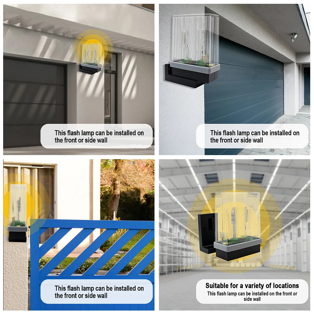 Beveiliging Knipperlicht Garagedeuropener Signaallicht Alarm 12 V-24 V 85-265 V AC/DC Indicator LED Waterdicht