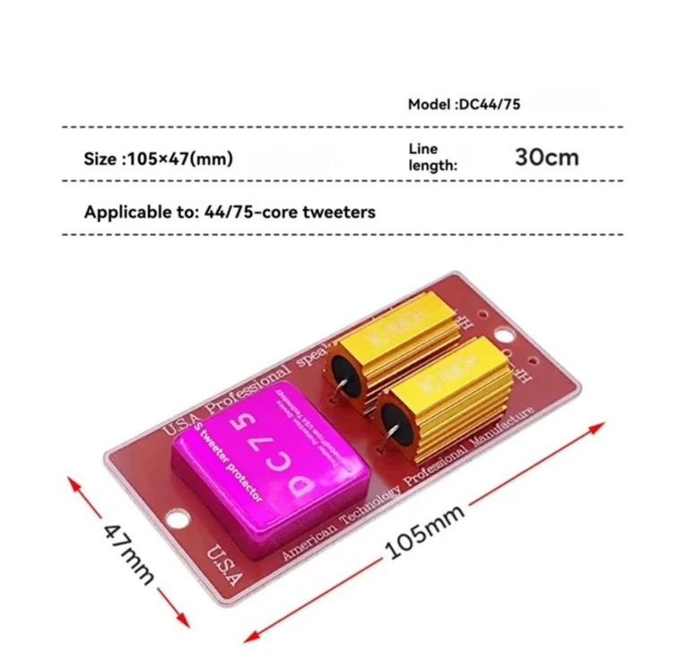 2 профессиональных защиты басов от ожогов, плата защиты тройных частот кроссовера, плата защиты высокочастотных динамиков