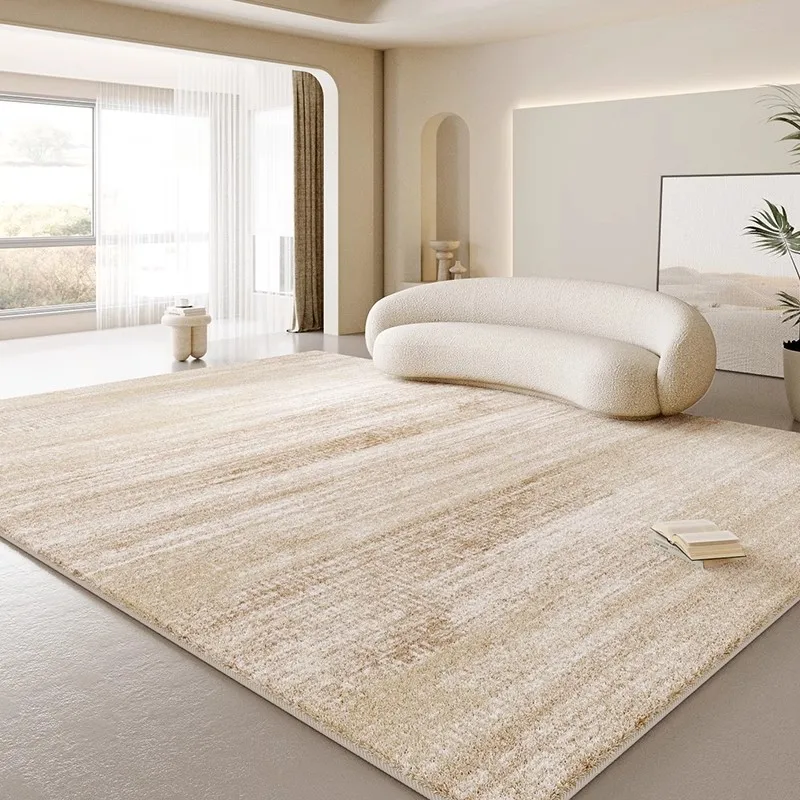 

Современная простота для домашнего использования, гостиной, комфортный ковер из искусственной шерсти, светлый роскошный ковер для спальни, расширенный стираемый ковер без стирки