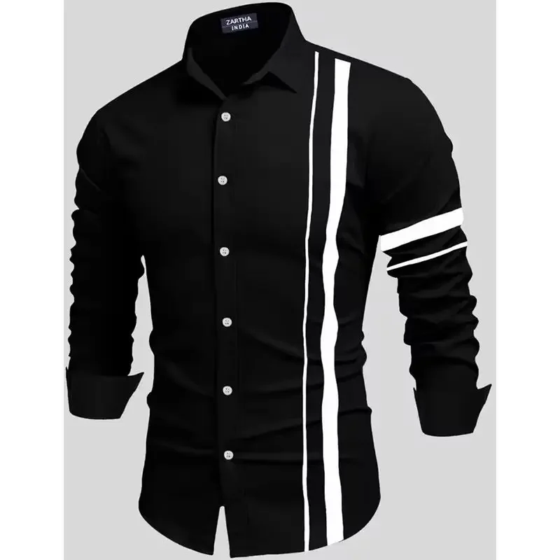 

Spring New Men's Shirt 3D Printed Long Sleeve Casual Shirt Men's Fashion Casual Collar