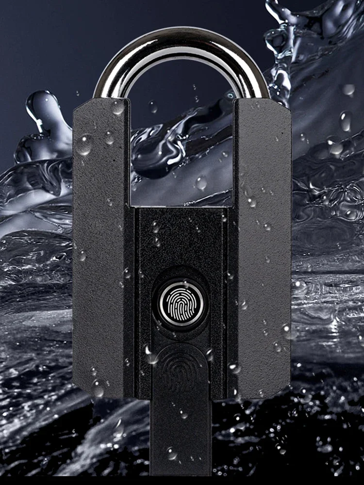 TTLOCK – cadenas à empreintes digitales, étanche IP67, Type C, Rechargeable, compatible Bluetooth, pour sac à dos d'armoire