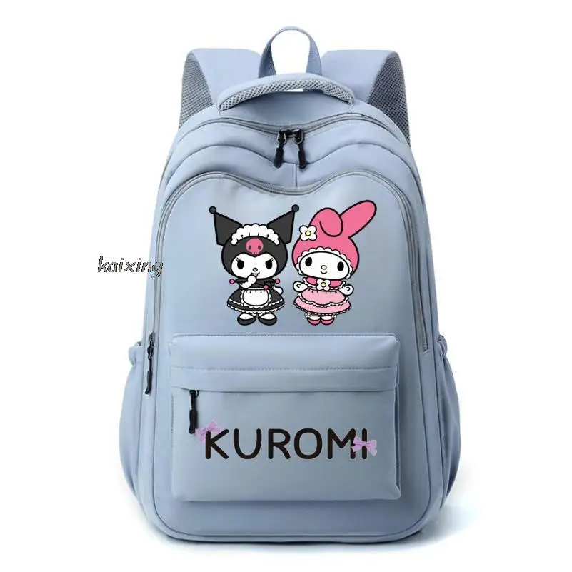 Backpacks Lovely Kuromi Melody Boy Girl Kids School Book Bags Women Bagpack Teenagers Schoolbags Canvas Travel Laptop Backpackk