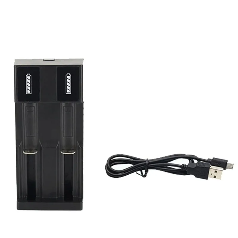 30PCS 18650 26650 14500 PD Li-ion Battery 2-Slot USB Charger 4.2V 3.7V Flashlight Rechargeable Batteries