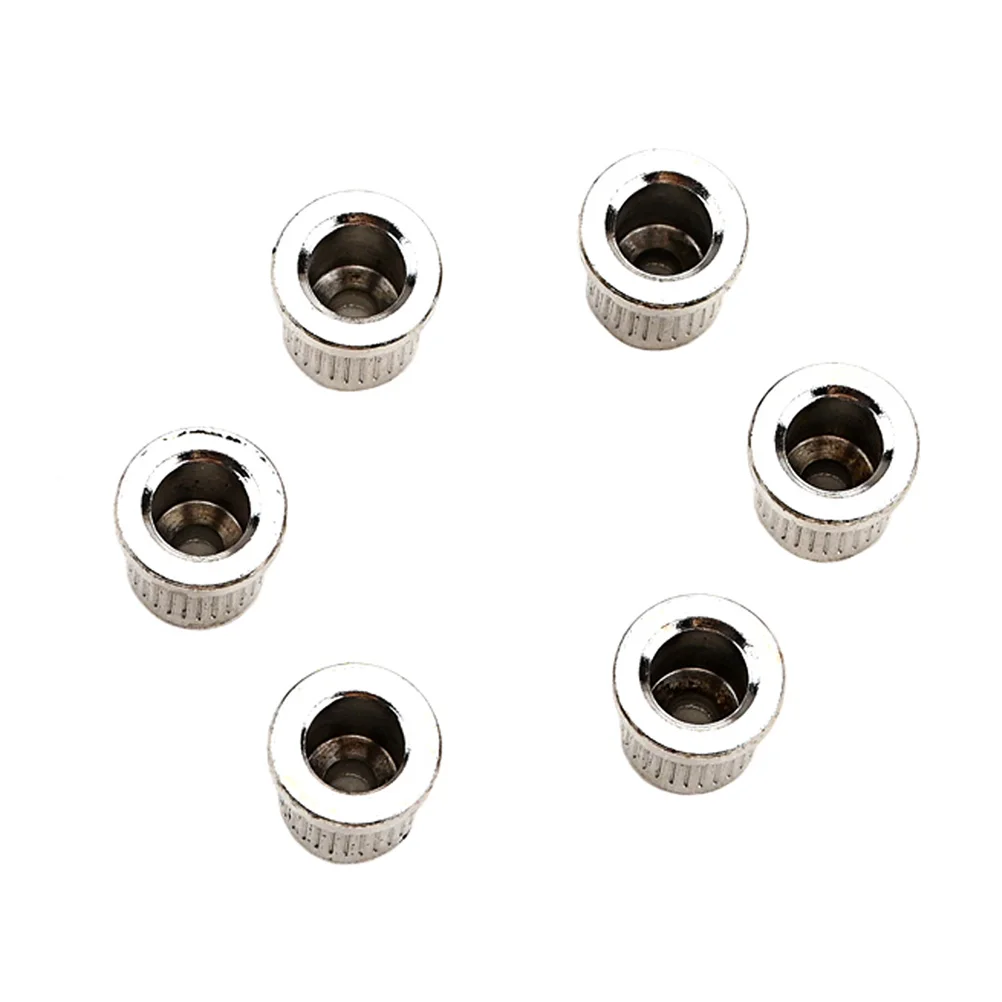 

6 Pcs Guitar String Ferrules String Caps Accessory Electric Bass Mounting Ferrules Through Body Buckle Caps String Accessories