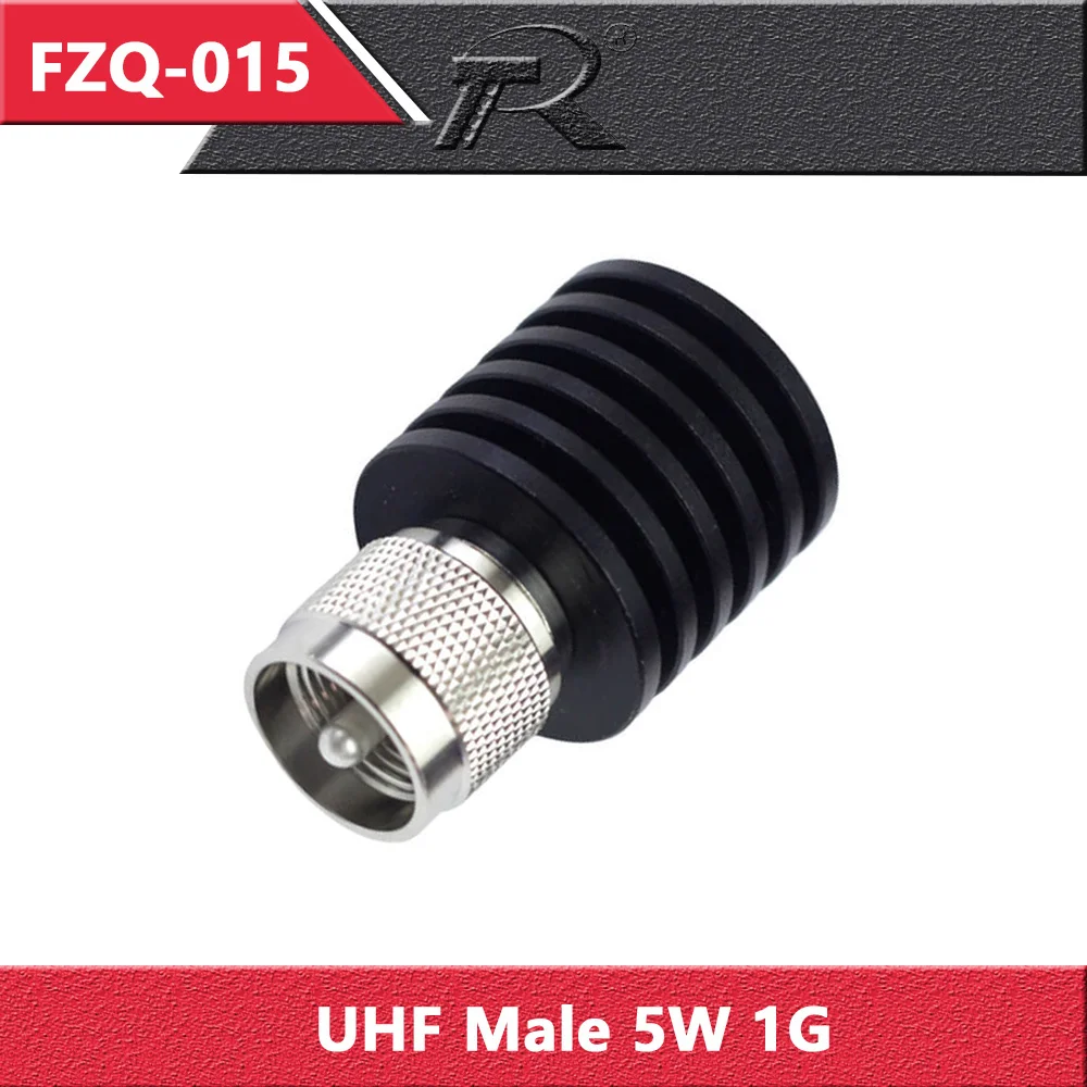 1PC RF Coaxial Termination Dummy Load 5W-100W 1GHz 50Ohm PL259 UHF Male Plug Connector Nickel Plated Coaxial Accessory