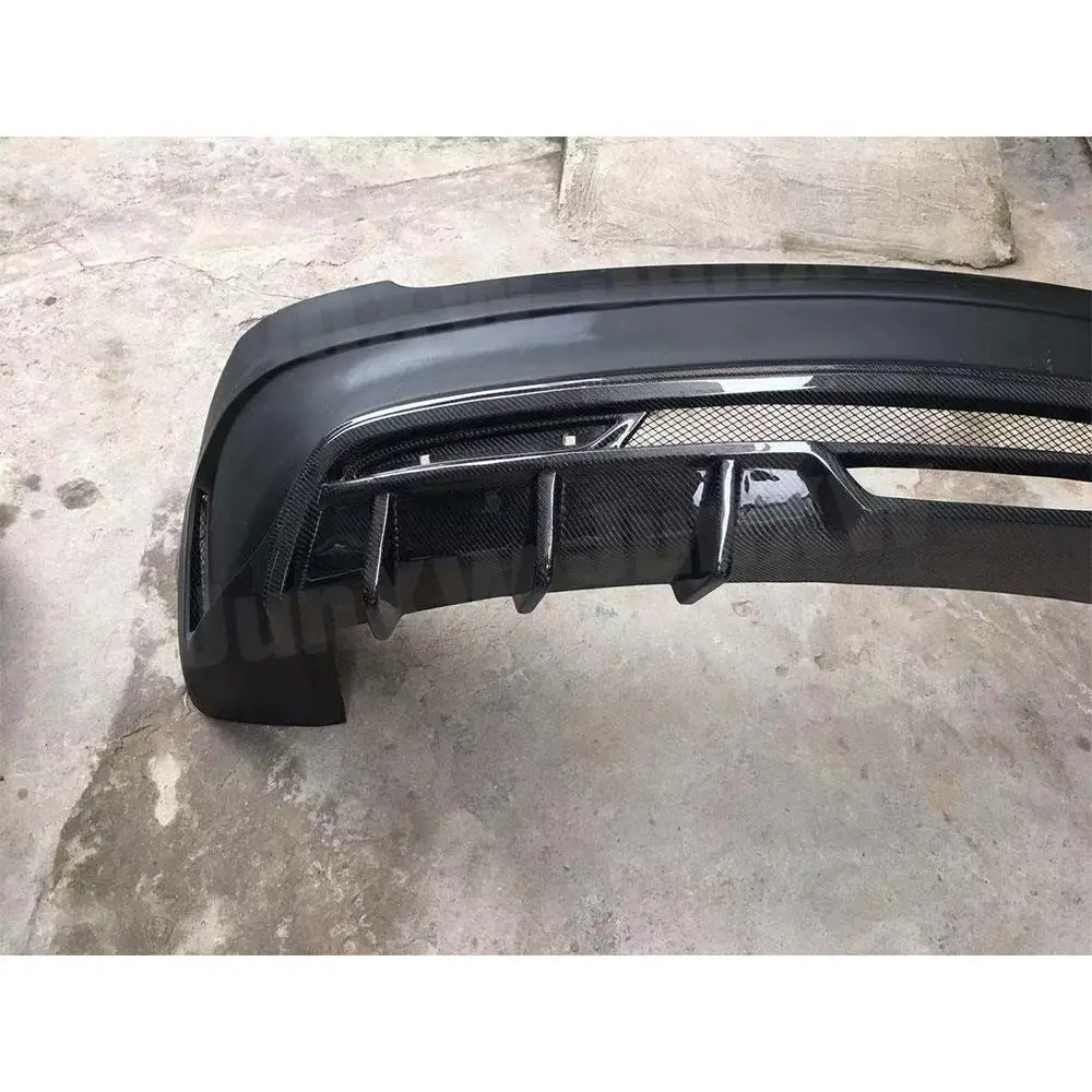 High quality FRP Rear Bumper Carbon Fiber Rear Lip Diffuser for Tesla Model S Sedan 4 Door 2017-2019 Back Bumper Body Kits