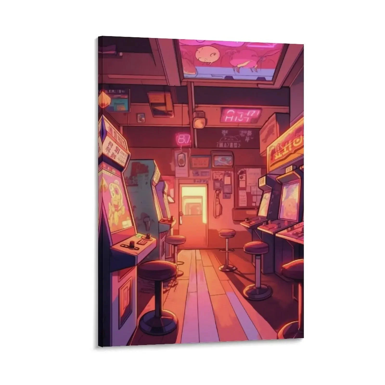 

Arcade hall in Hawkins Canvas Painting ornaments for home bedroom decor nordic home decor wall frame for living room