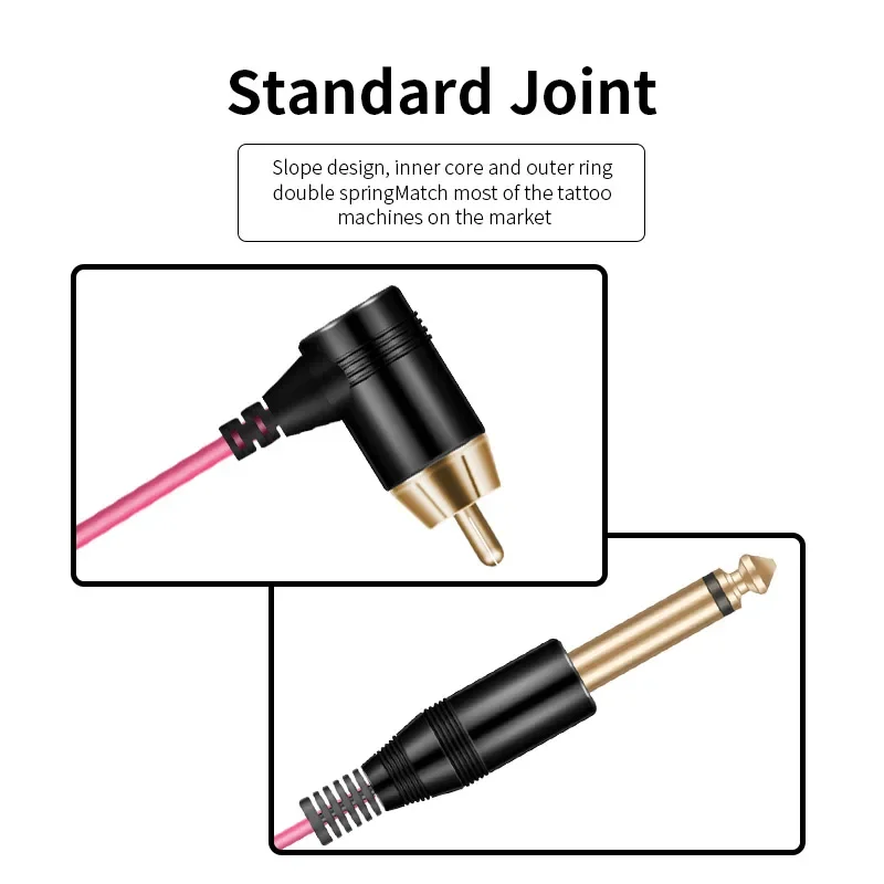 MAMBA High Quality Tattoo Clip Cord RCA Power Cord 2M Soft  Silicone Tattoo Cable for Tattoo Machine
