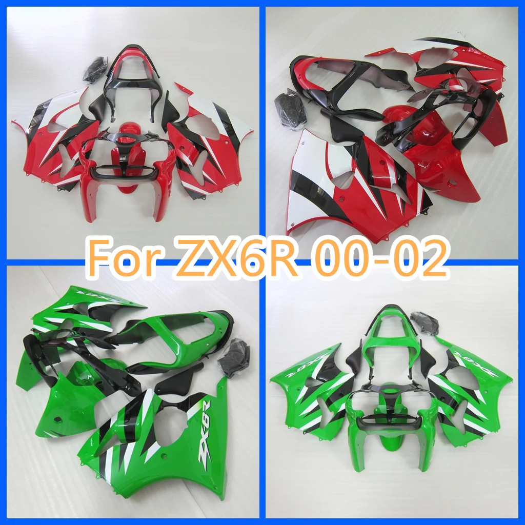 

High Quality ZXMT Fairing Set for Ninja ZX6R 00-02 ZX-6R 2000 2001 2002 ABS Road Racing Body Repair Aftermarket Parts