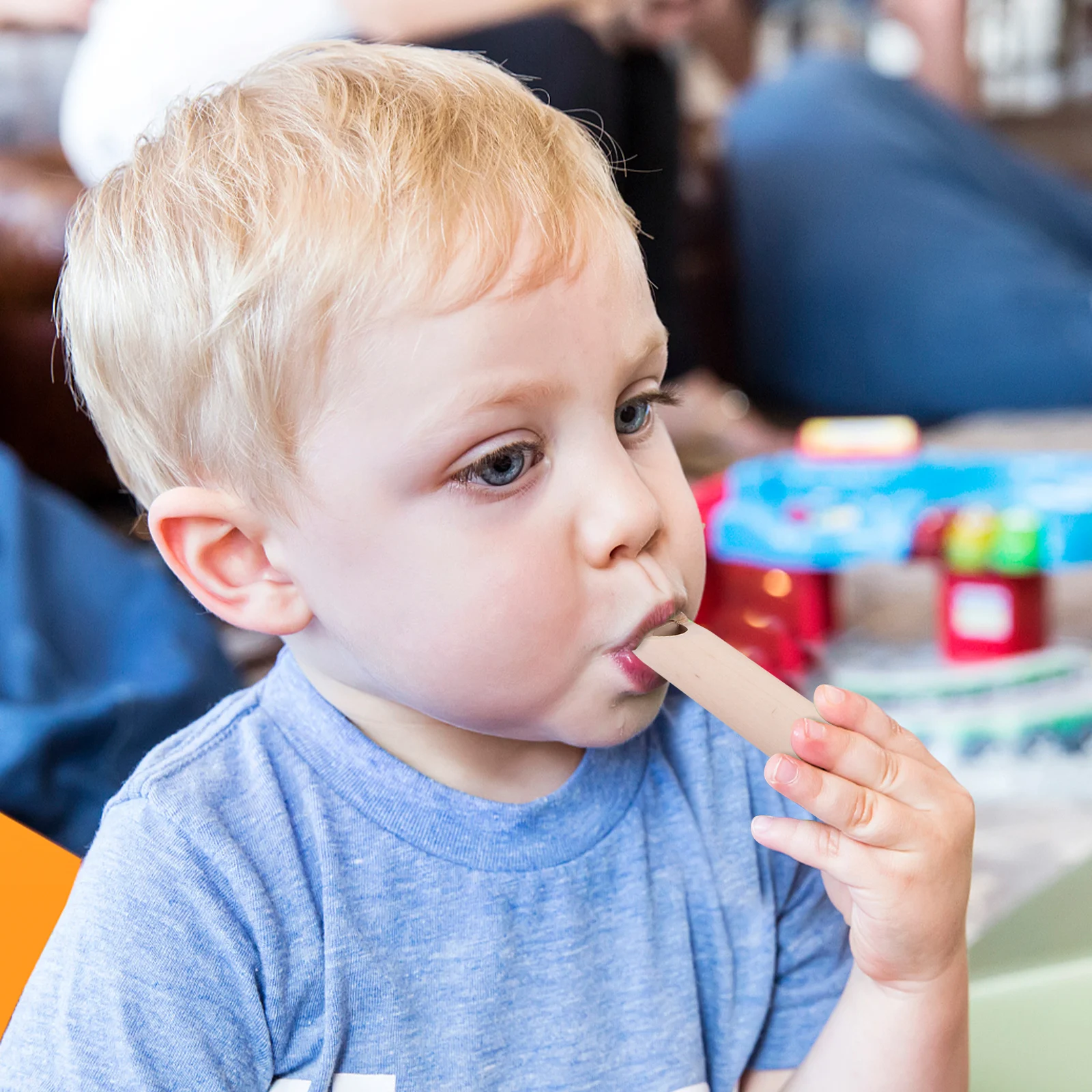 3 قطعة صفارات الأطفال الخشبية سحب دفع تغيير الصوت أدوات الموسيقى التعليم المبكر الاطفال يلعبون صفارات الأطفال