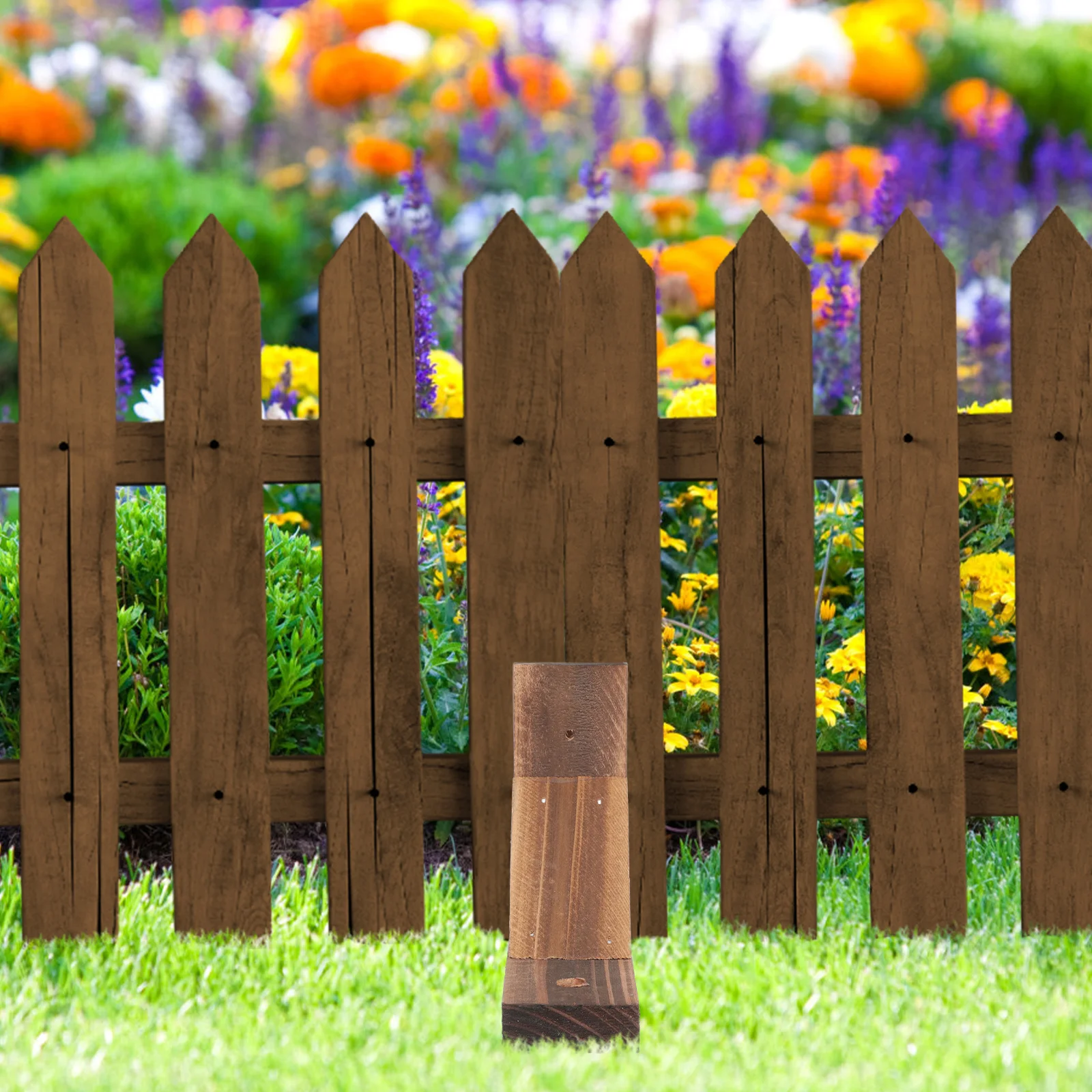 Garden Fence Bases Lawn Picket Fence Stand Striangle Feet Kit Support Yard Stand Holder Accessories Yard fence Supply