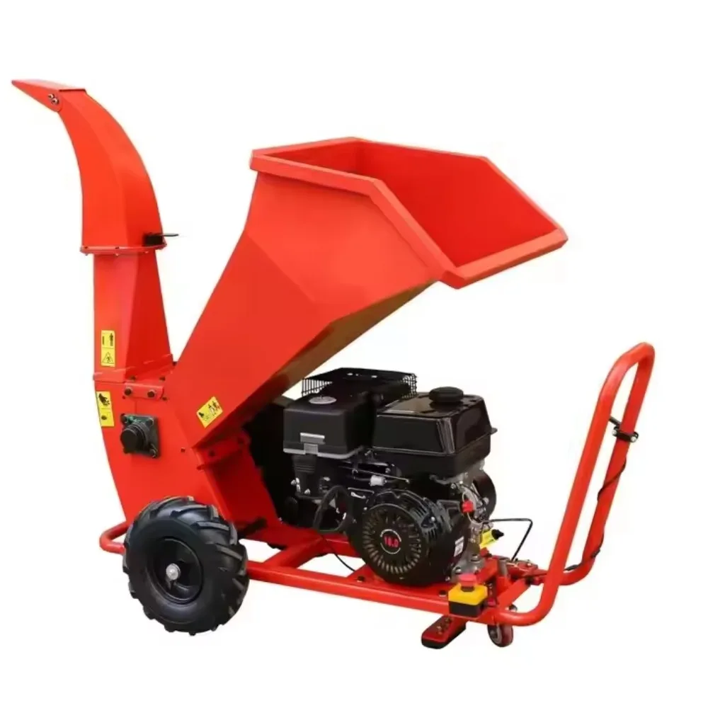 Heavy Duty Ce Certificated Wholesale Approved 15hp Hydraulic Feed Petrol Wood Chipper Crusher Garden Mulcher Shredder