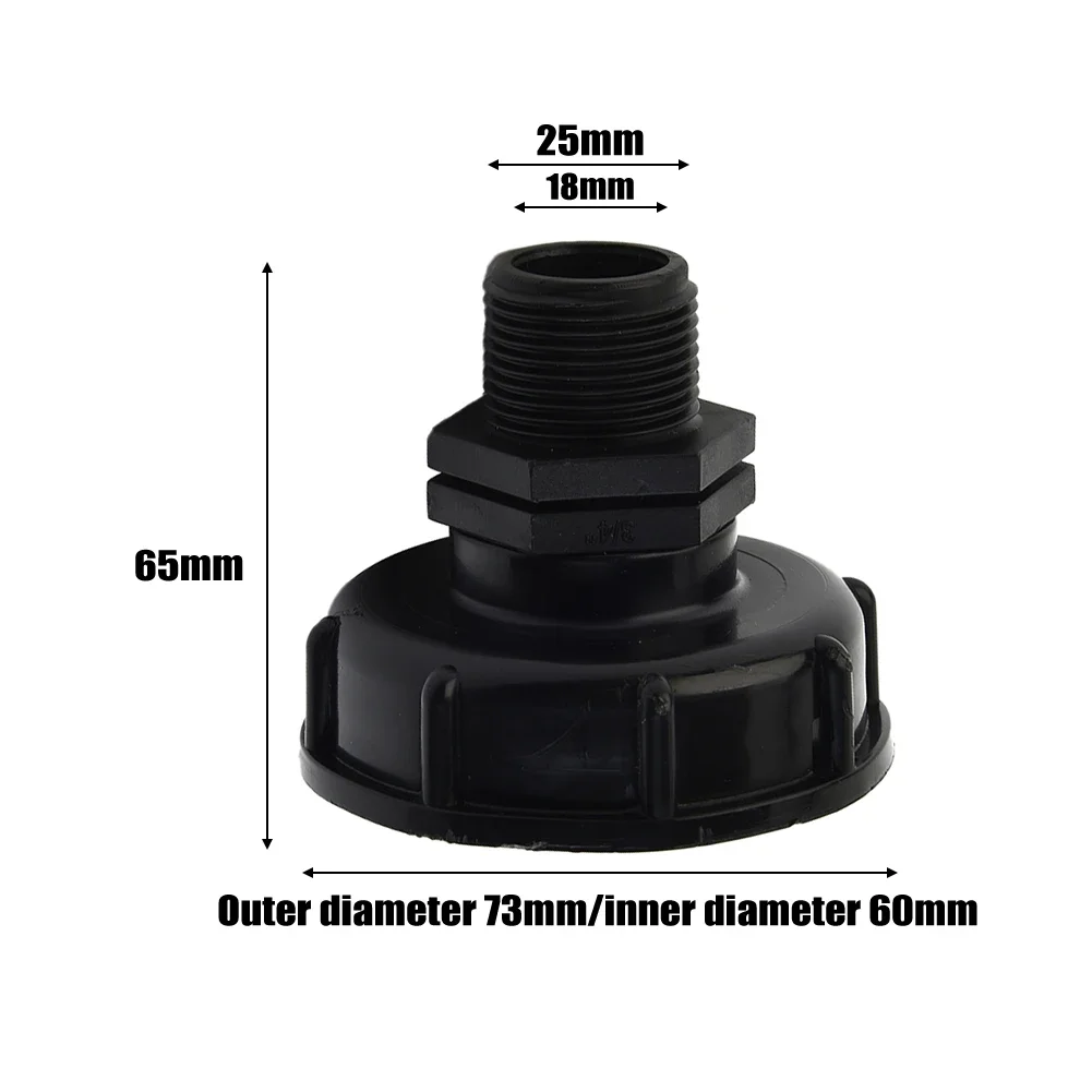 Hose Connector Connect Your IBC Water Container to a Hose with Ease 60mm Coarse Thread Adapter for 1/2 3/4 1 Fittings