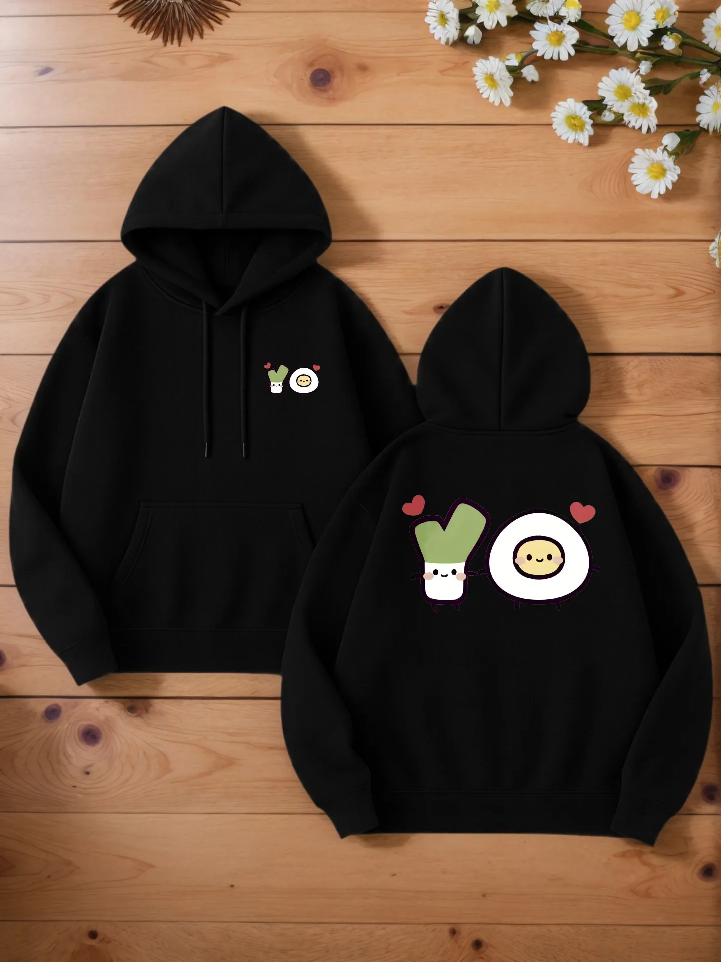 هوديي جرافيك للرجال، بلوفر بغطاء للرأس مطبوع عليه رسوم كرتونية، نمط كاجوال، قماش ناعم، للشباب، للارتداء اليومي #1