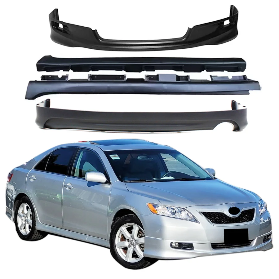 

High-Quality Body Kit for Toyota Camry 2007-2009 Front Lip Rear Lip Side Skirts Plastic No Color Camry SE Style Front Bumper Lip