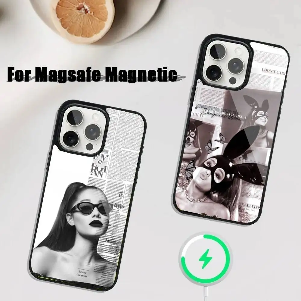 

A-Ariana G-Grandes Phone Case For iPhone 16,15,14,13,12,11,Plus,Pro,Max Mini Magsafe Magnetic Wireless Charging